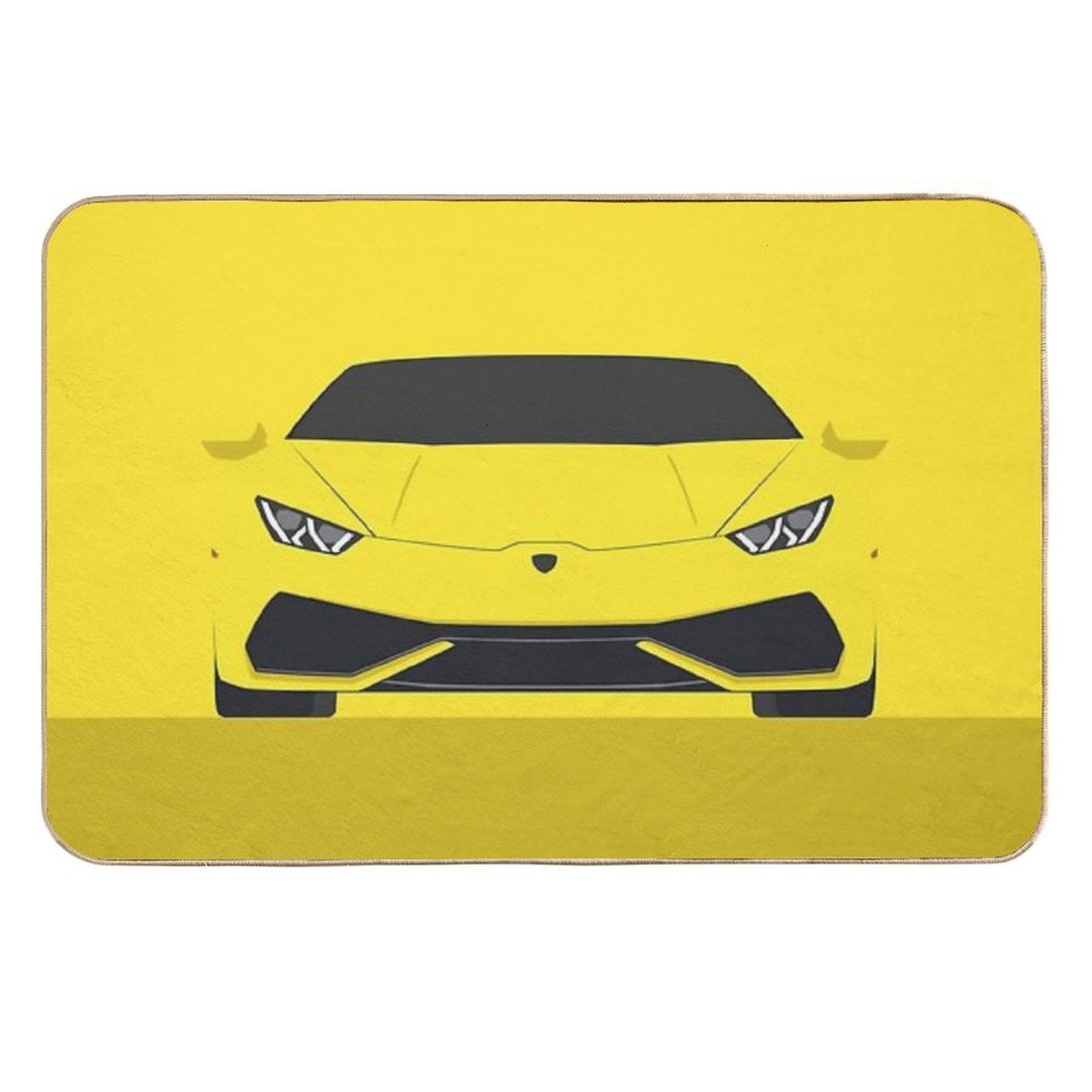 Huracan - Vector Drawing  Versatile Bath Mat