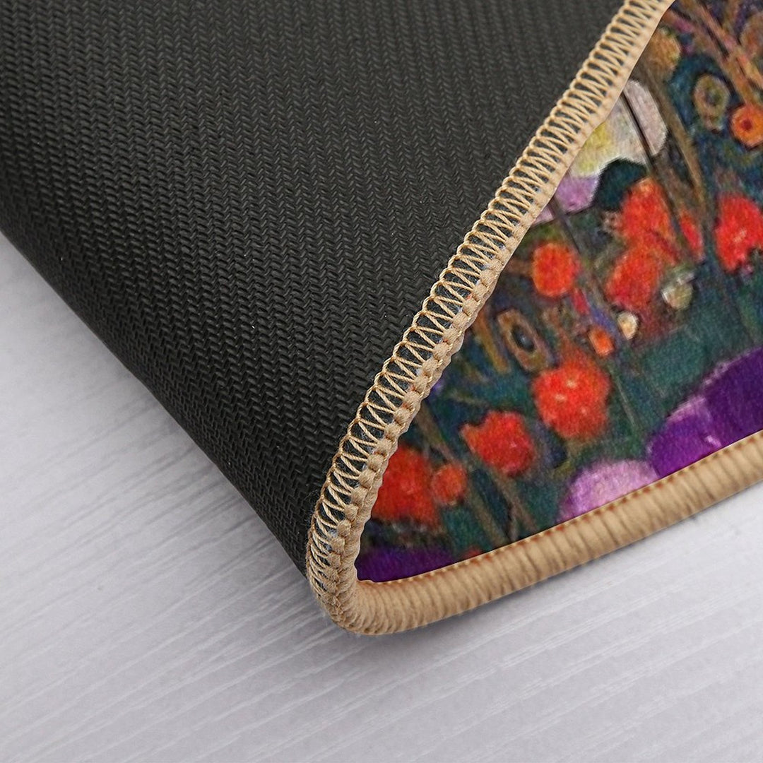 Gustav Klimt Flower Garden  Toxin-Free Bath Mat