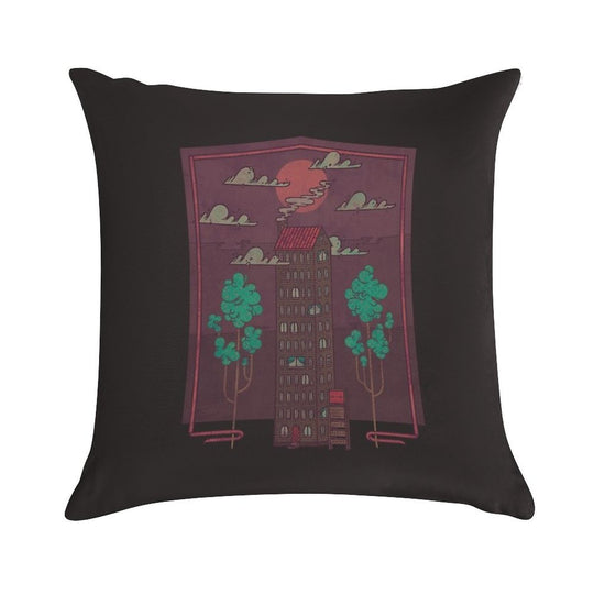 The Towering Bed And Breakfast of Unparalleled Hospitality Soft Anti-Pilling Throw Pillow
