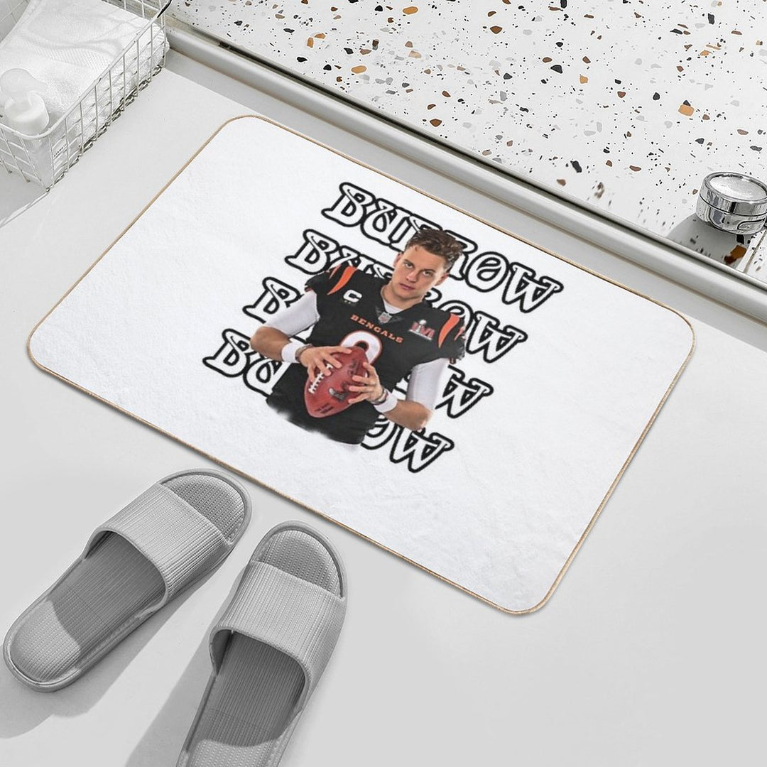 Natural Soccer League Overcome Yourself Joe Burrow Vintage  Eco-Friendly Bath Mat