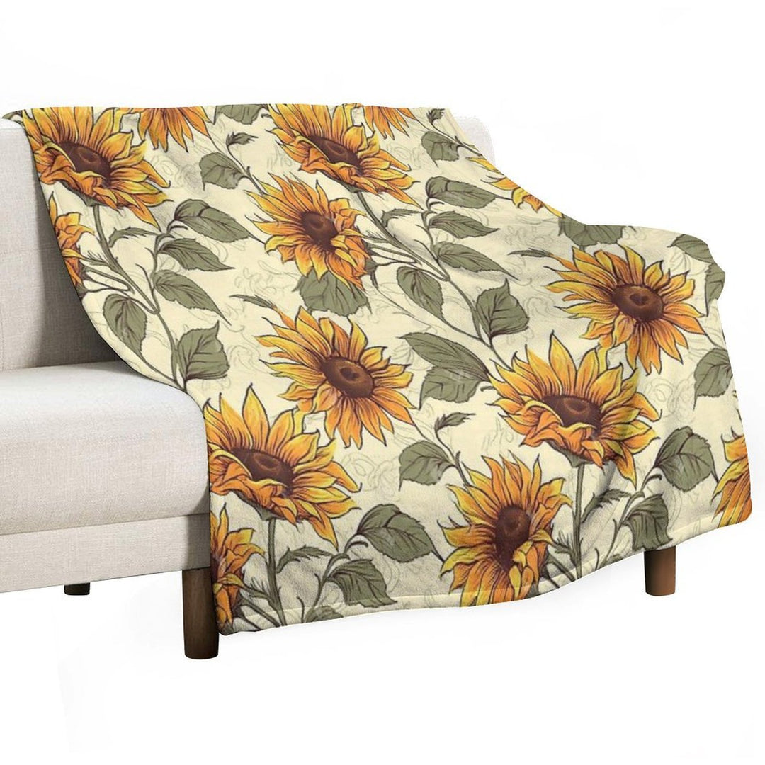 Sunflower Tapestry Wrinkle-free Throw Blanket