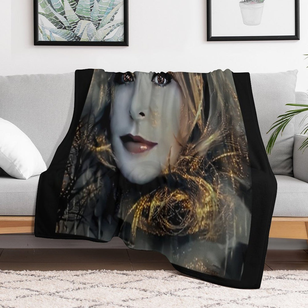 Mylène Farmer Velvety-soft Throw Blanket