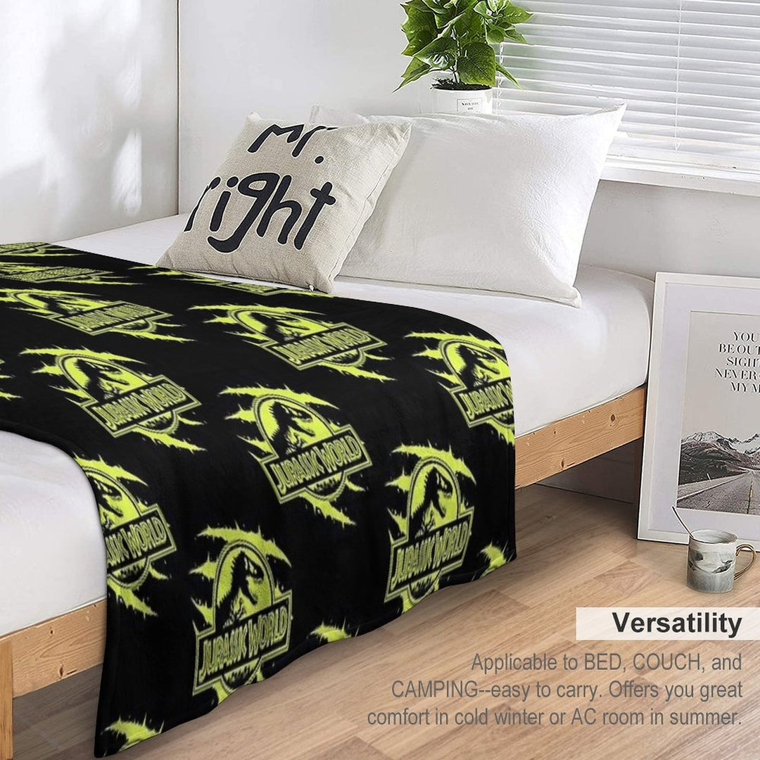 Dino Jurrassix World Ogy Sustainable Throw Blanket