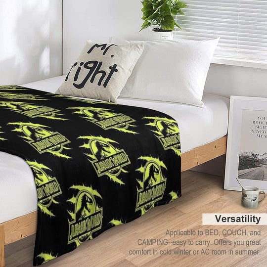 Dino Jurrassix World Ogy Sustainable Throw Blanket