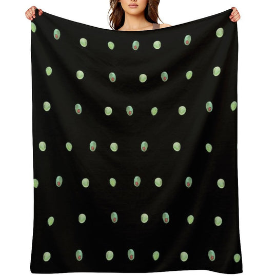 Olives Anti-pilling Throw Blanket