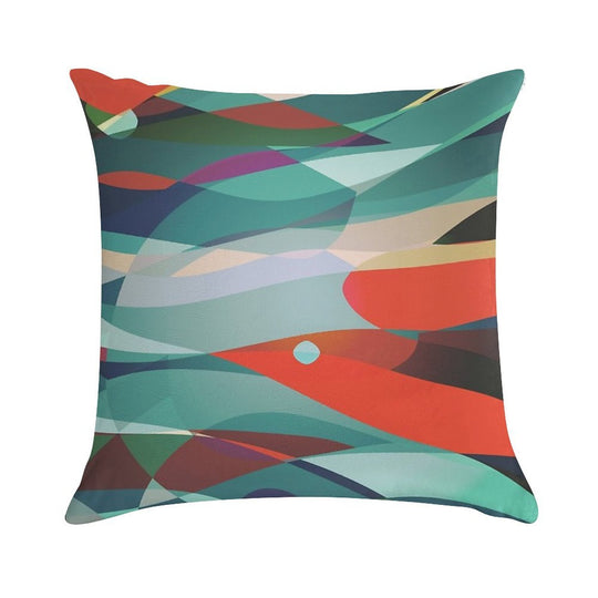 Red Bird Soft Fade-Resistant Throw Pillow