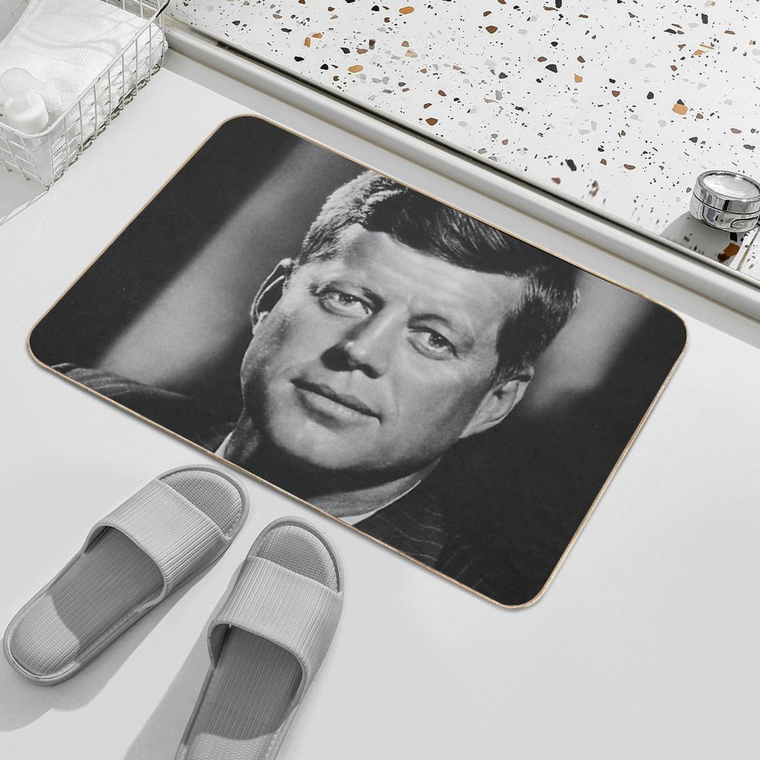 President John F Kennedy  Dirt-Trapping Bath Mat