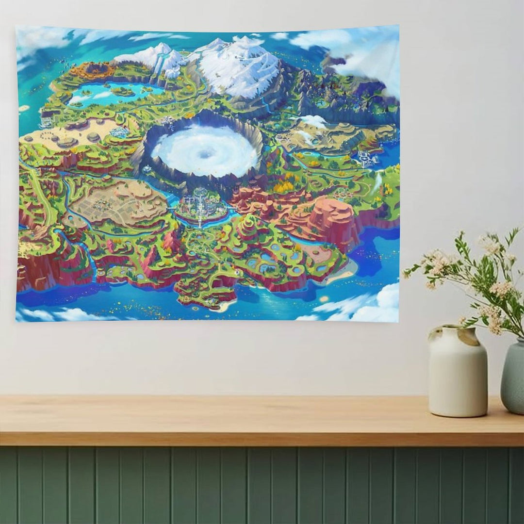 Paldea Map Tapestry