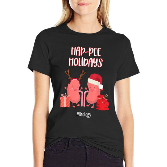 Hap-pee Urology Nurse Nephrology Urologist Nursing Christmas  Graphic-printed T-Shirt