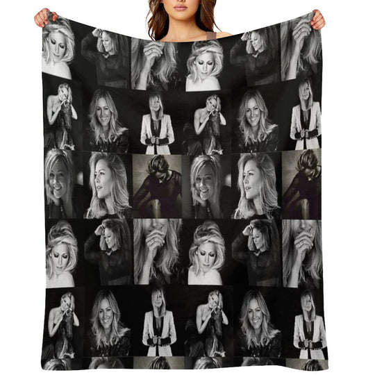 Helene Fischer Collage Quick-dry Throw Blanket