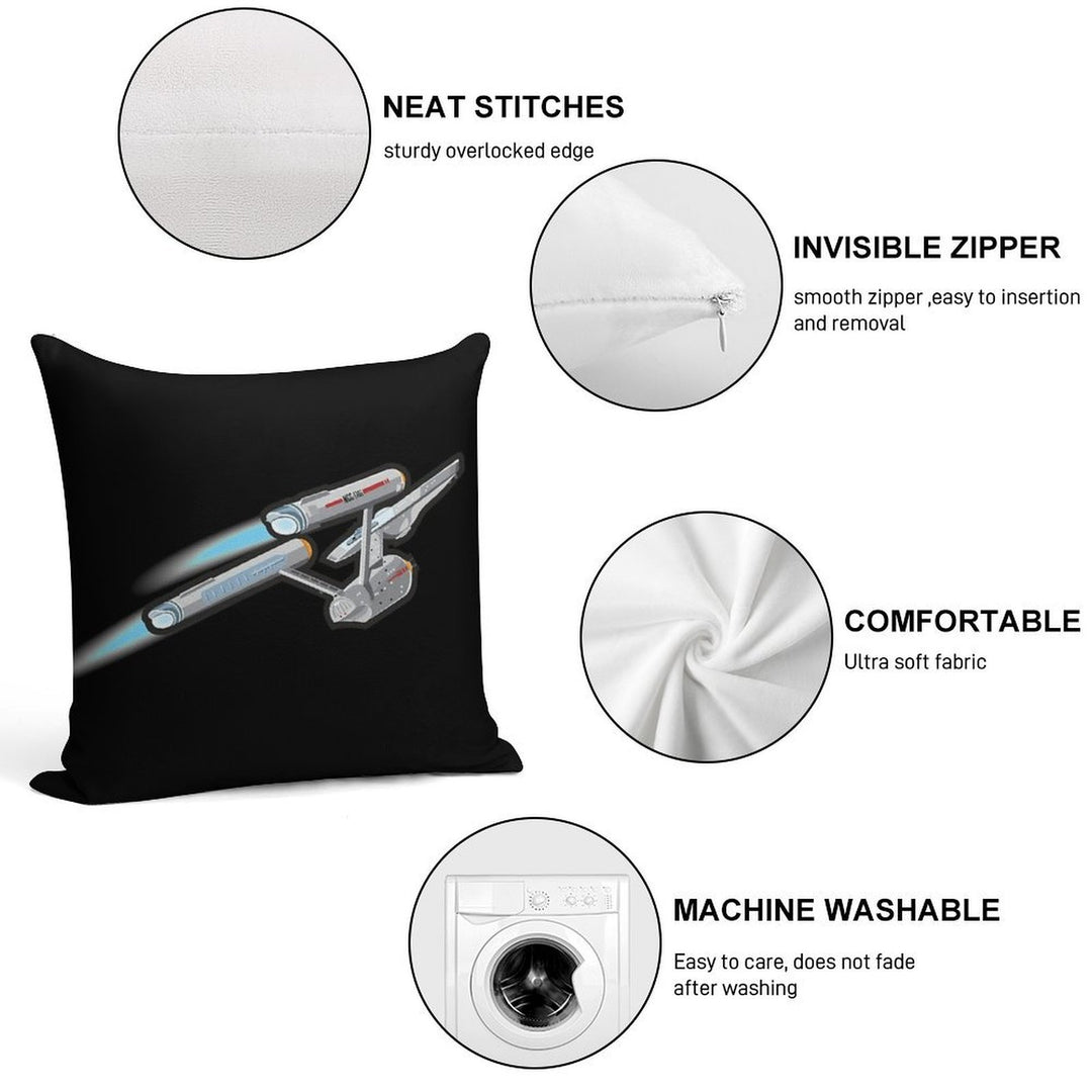 Enterprise Classic Soft Washable Throw Pillow