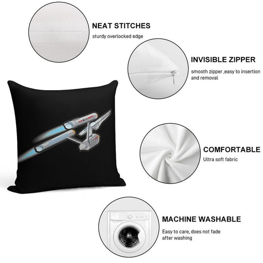 Enterprise Classic Soft Washable Throw Pillow