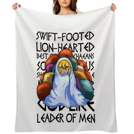 Epithets of Achilles Wrinkle-free Throw Blanket