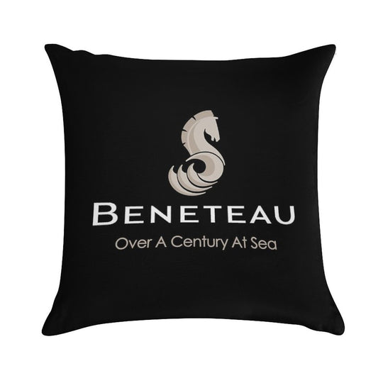 Beneteau Sailboat Sailing Yacht POCKET SIDE Soft Home Decor Throw Pillow