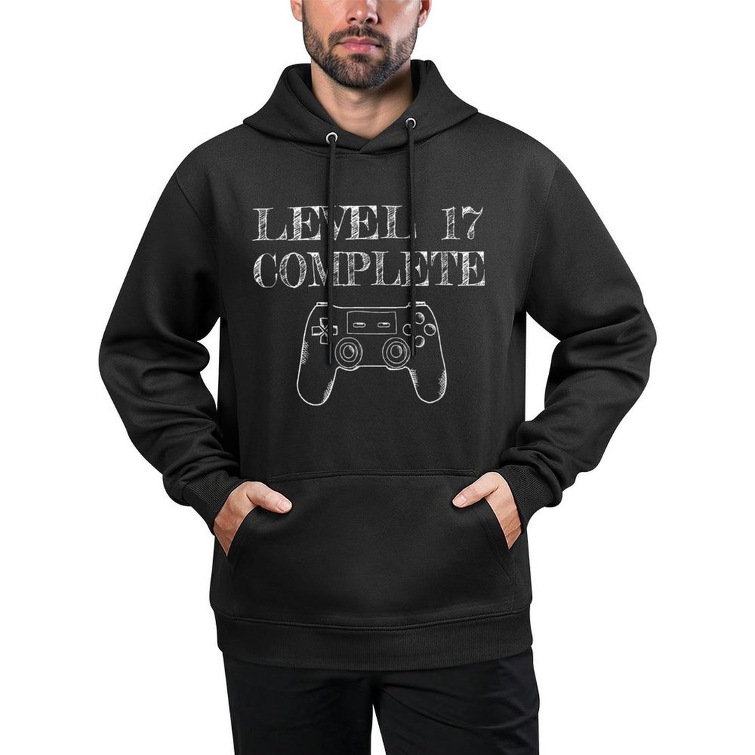 17th Birthday Boys Gaming Kid Level 17 Complete Casual Wear Hoodie