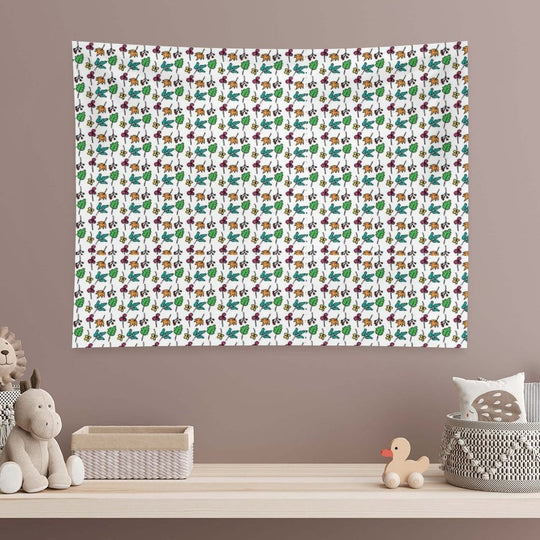 Autumn Leaves Pattern Tapestry