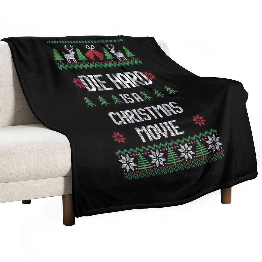 Die Hard Is A Christmas Movie Quick-dry Throw Blanket