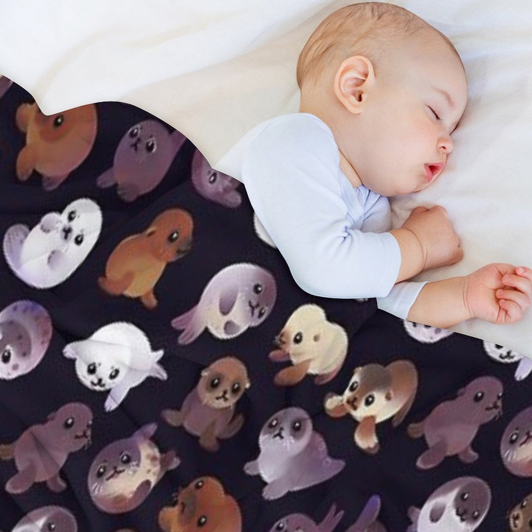 Seal Pup - Dark Premium Throw Blanket
