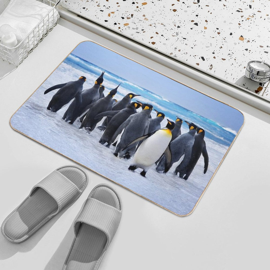 Penguin Family  Rapid-Drying Bath Mat