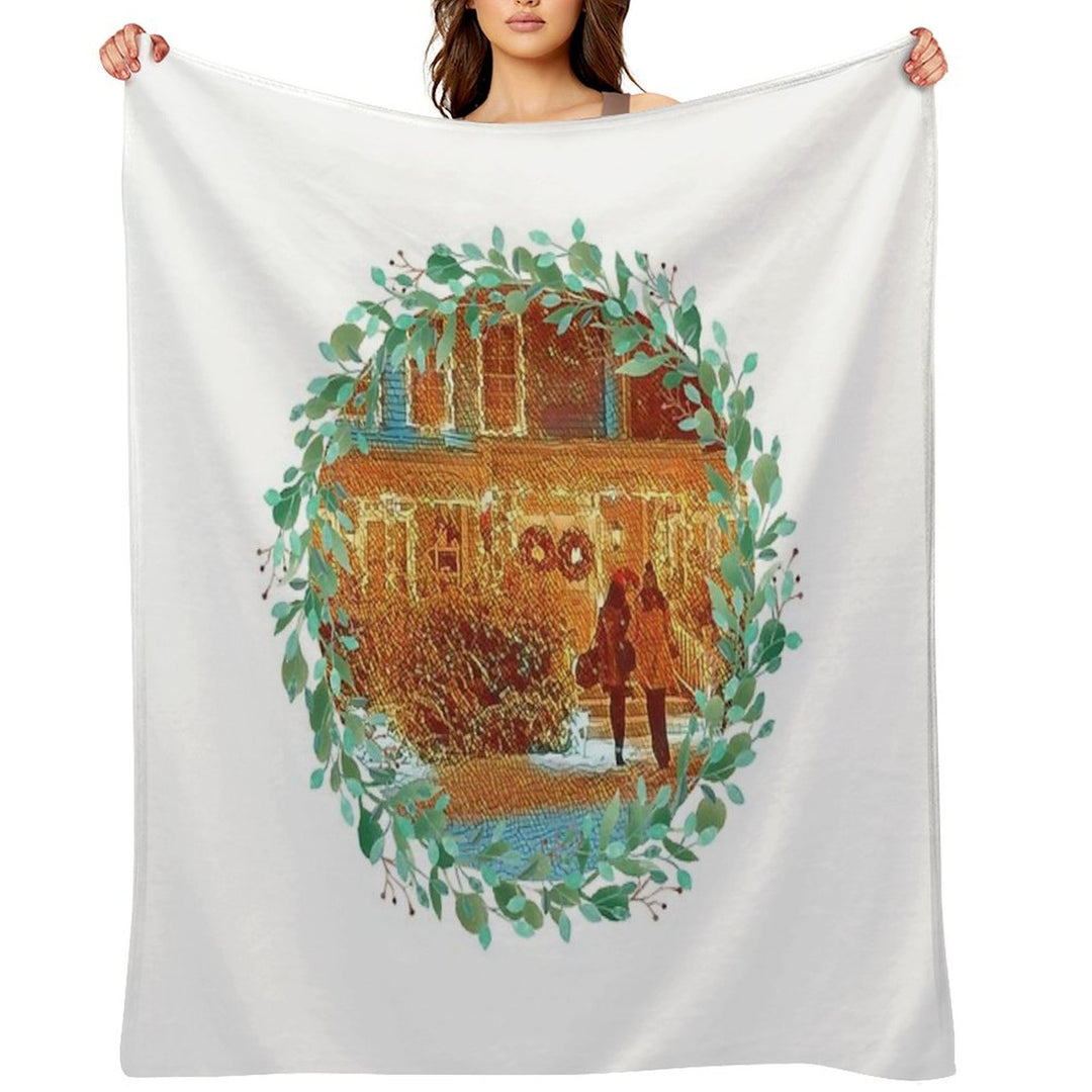 Christmas at Stars Hollow Machine-washable Throw Blanket