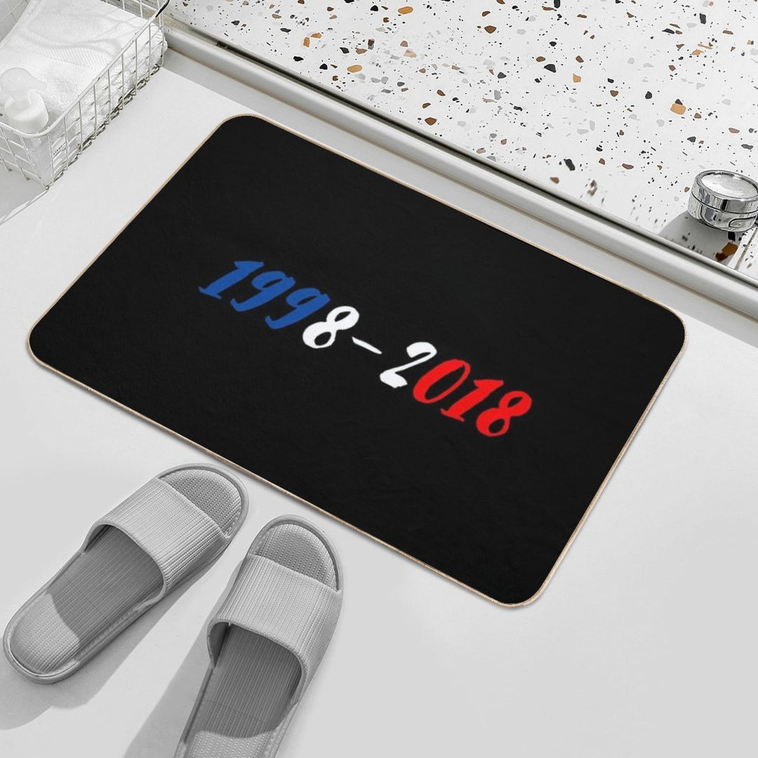 French Team World Cup Champions 1998-2018  Odorless Bath Mat