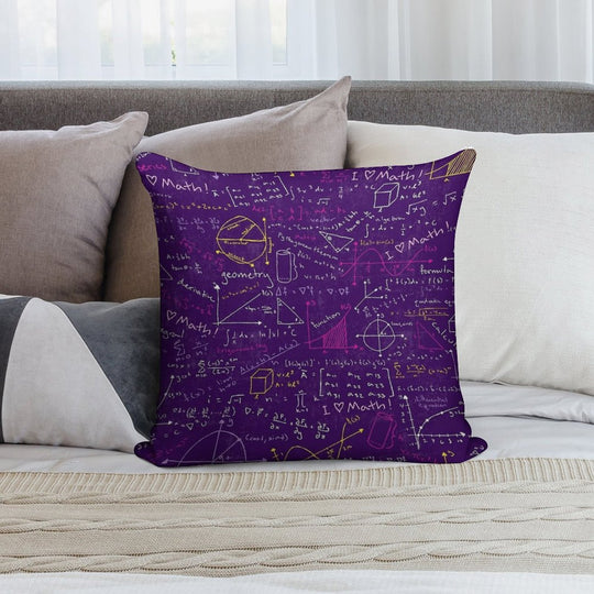 Math Lessons Soft Luxury Feel Throw Pillow
