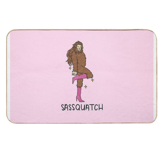 Sassy Sasquatch  Easy Maintenance Bath Mat