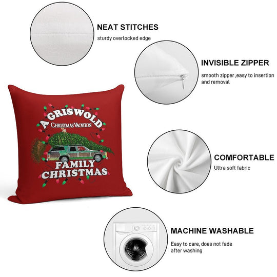 A Griswold Family Christmas Soft Ultra-Soft Texture Throw Pillow