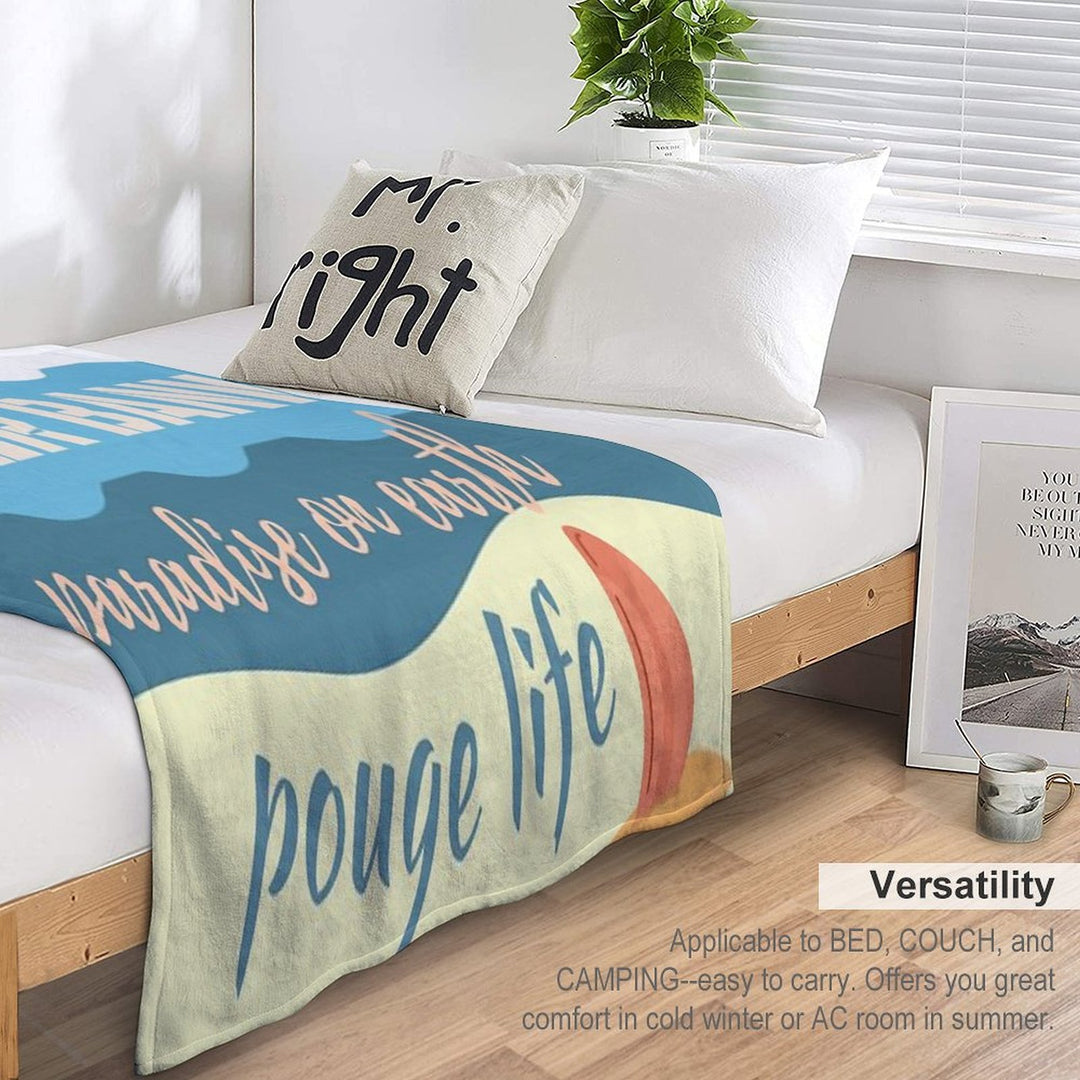 Outer Banks Paradise on Earth Quotes Gift-ready Throw Blanket