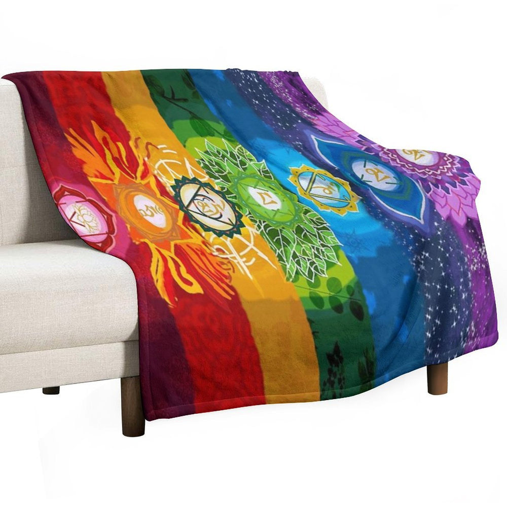 Healing Chakra Blanket Shrink-resistant Throw Blanket