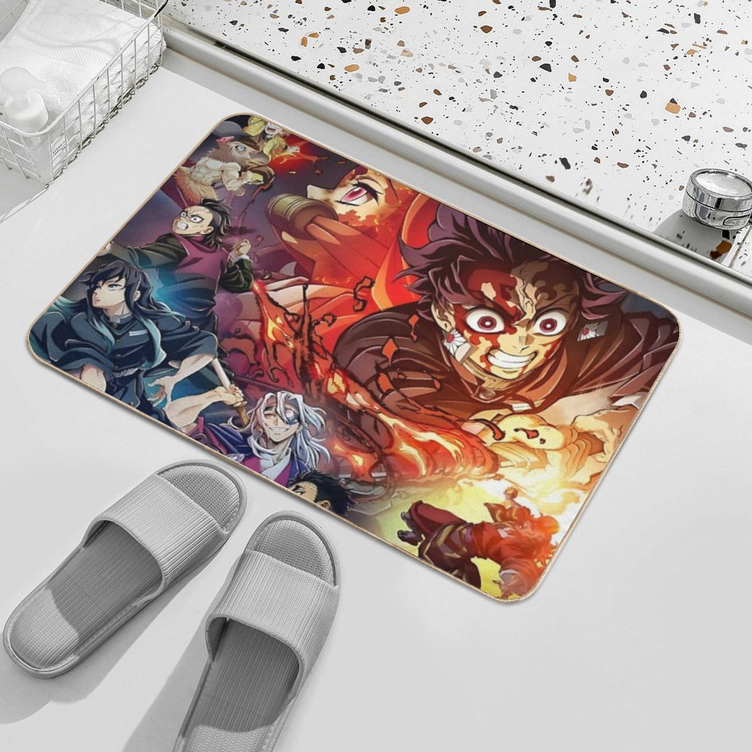 Demon Slayer  Kimetsu No Yaiba Demon Slayer - Cover Image  Absorbent Bath Mat