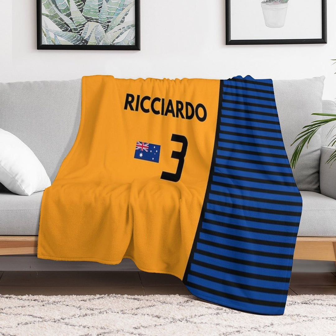 F1 2021 - #3 Ricciardo Travel-friendly Throw Blanket