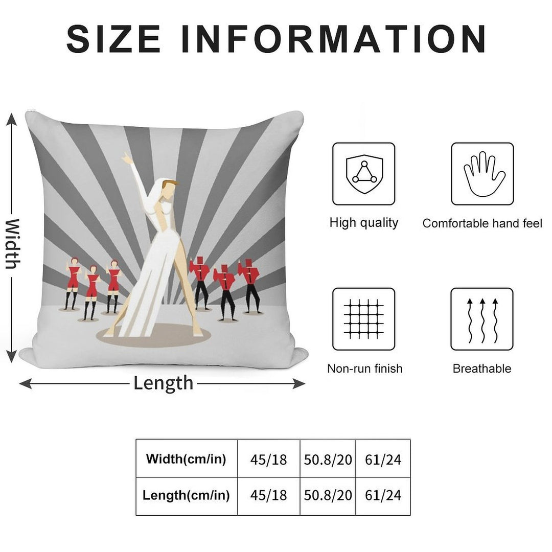 Kylie - Can't Get You Out Of My Head Soft Short Plush Fabric Throw Pillow