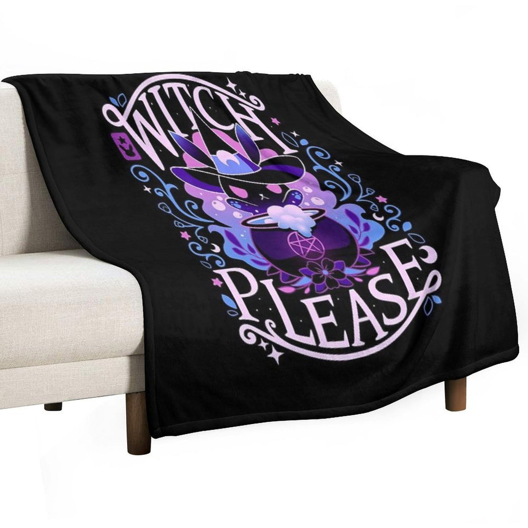 Unlimited Magic - Witch Please Shrink-resistant Throw Blanket