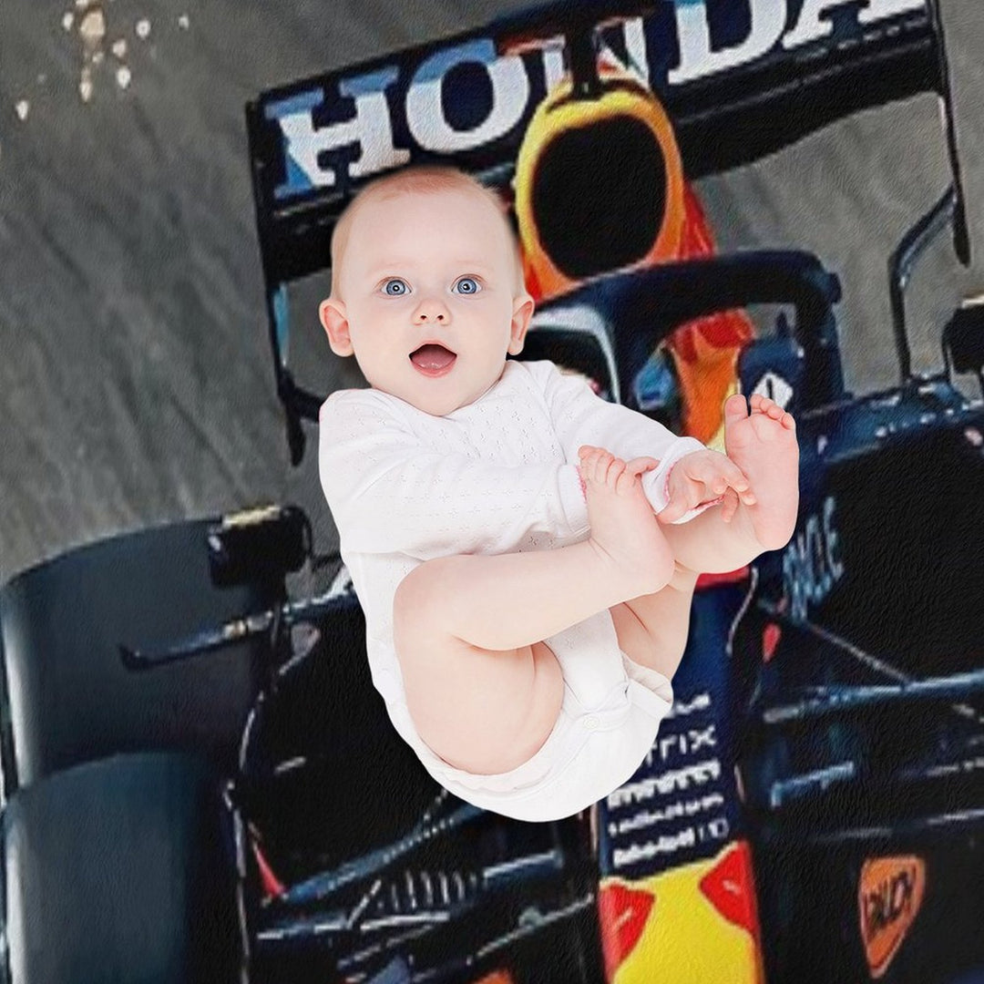 Max Verstappen Sparks  - F1 Comfort Throw Blanket