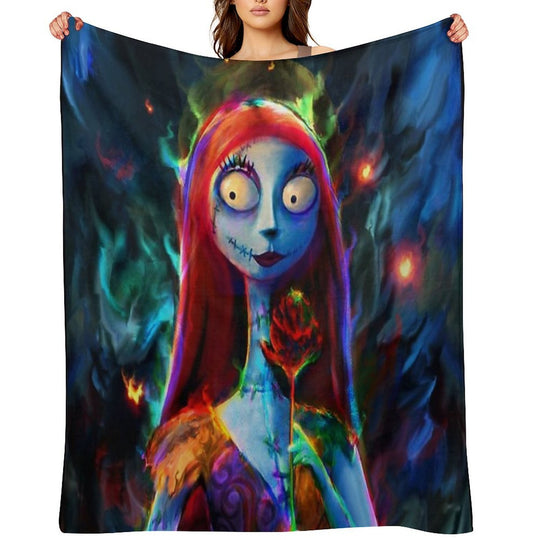 Nightmare before Christmas Sally Travel-friendly Throw Blanket