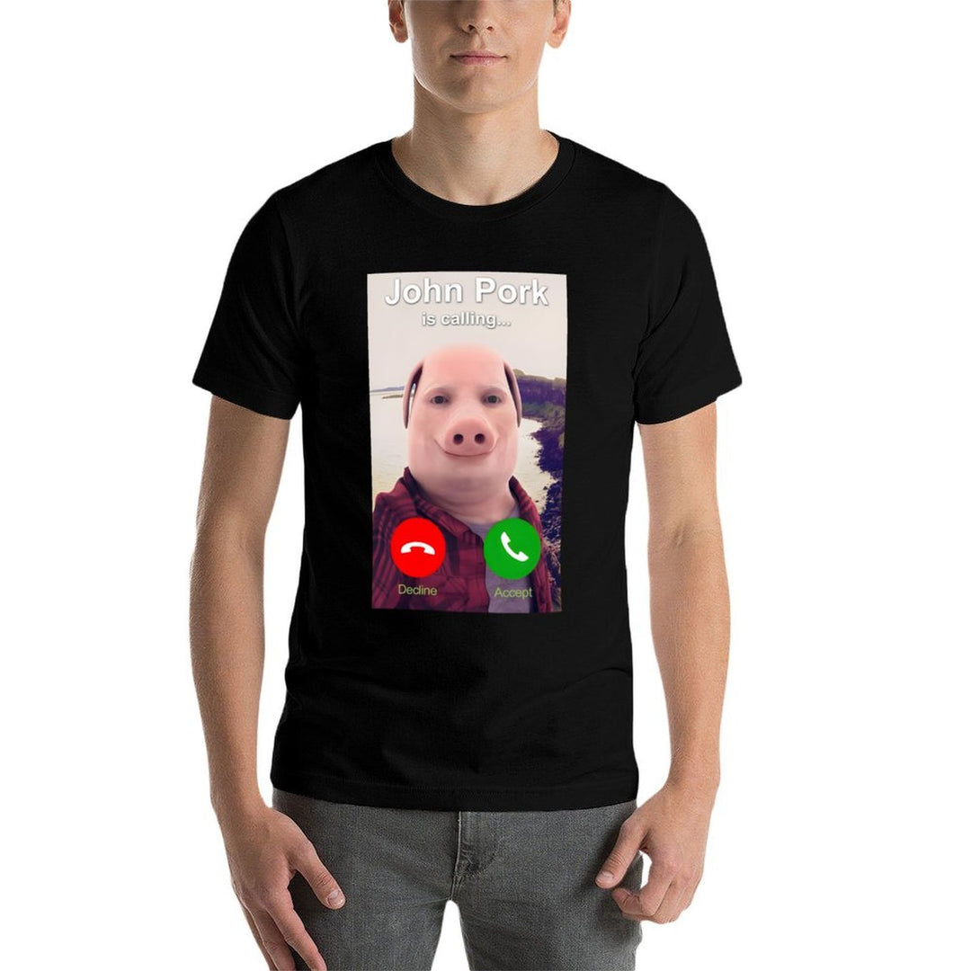 John Pork Is Calling  Slim-fit Cut T-Shirt