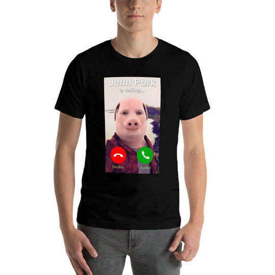 John Pork Is Calling  Slim-fit Cut T-Shirt