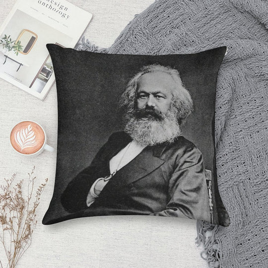 Karl Marx (best Quality) Soft Skin-Friendly Throw Pillow