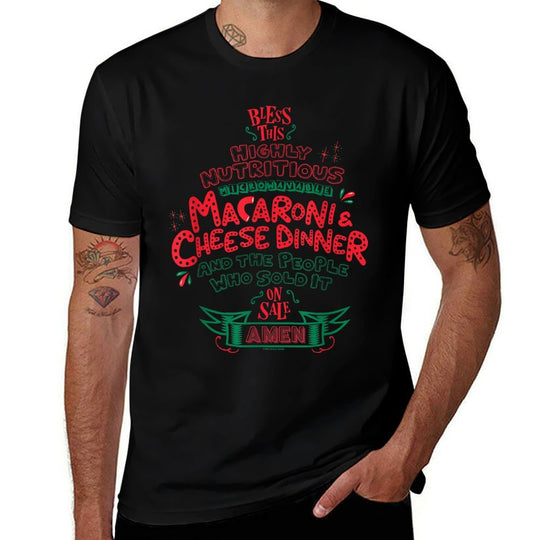 Home Alone Christmas Bless This Highly Nutritious Macaroni  Affordable Price T-Shirt