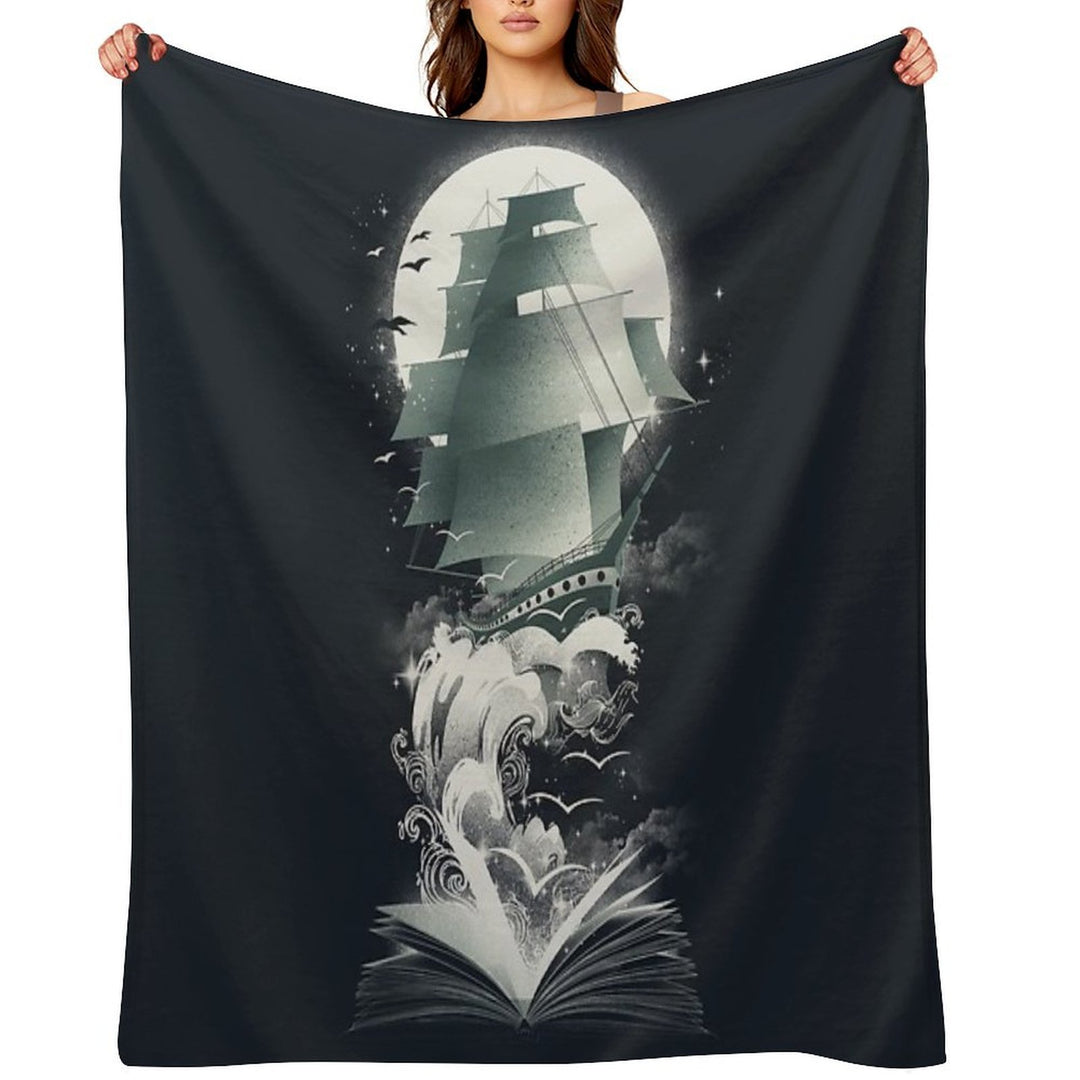 Book of Adventures Quick-dry Throw Blanket