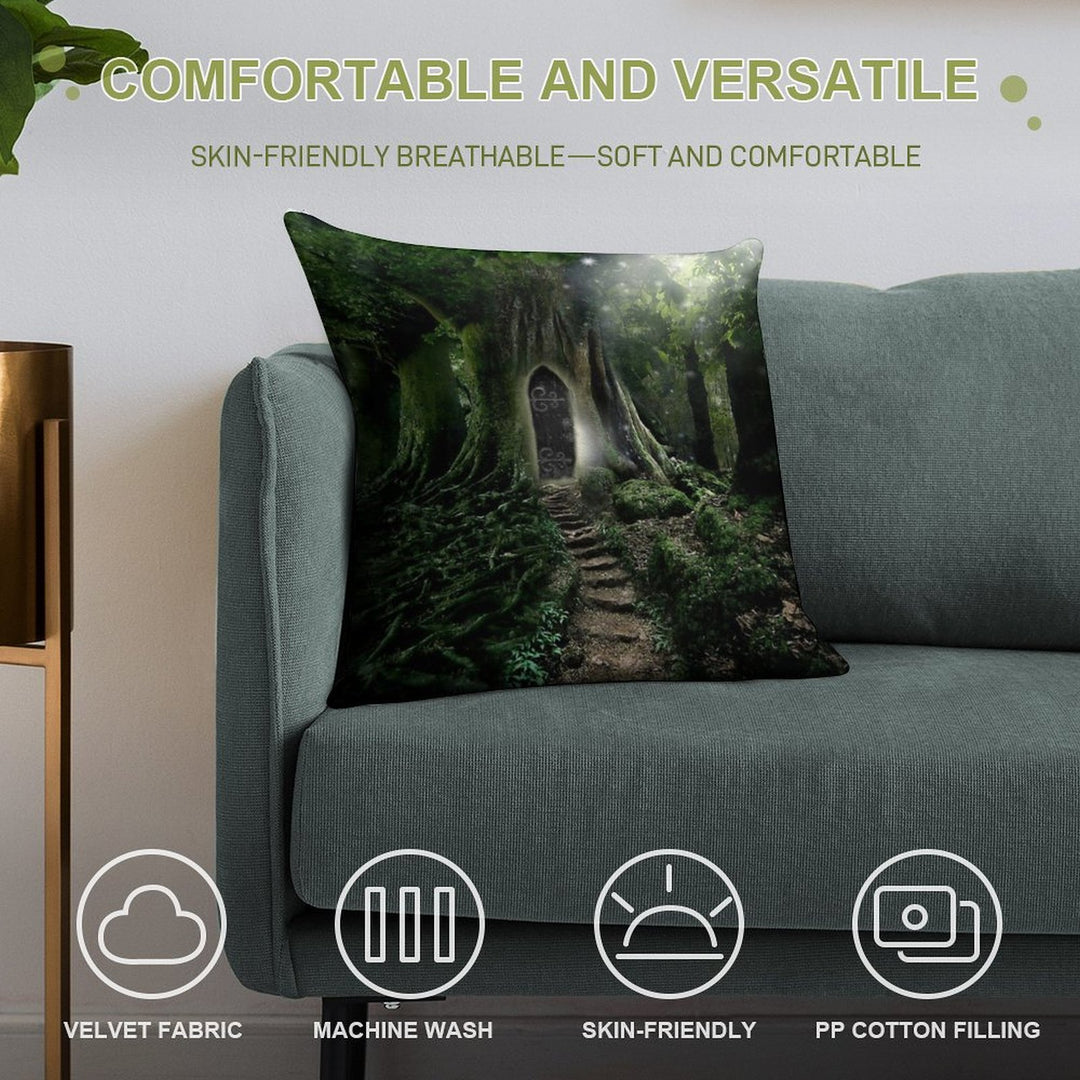 Doorway to Lothlorien Soft Decorative Cover Throw Pillow