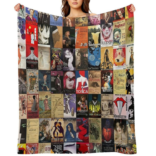 Opera Machine-washable Throw Blanket