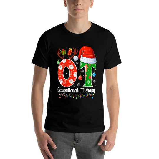 OT Christmas Occupational Therapy Christmas OT  Slim-fit Cut T-Shirt