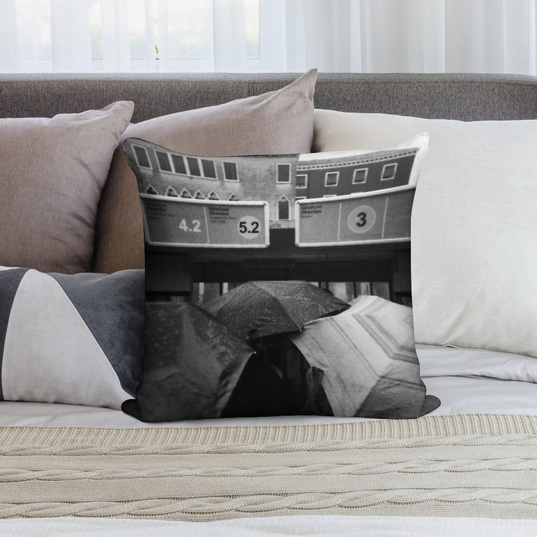 Ella Ella Eh Eh - Lomo Soft Short Plush Fabric Throw Pillow