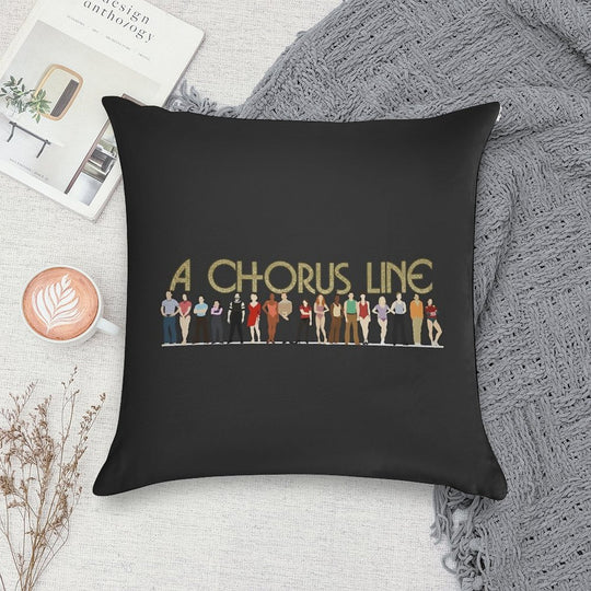 A Chorus Line Soft Reinforced Edging Throw Pillow
