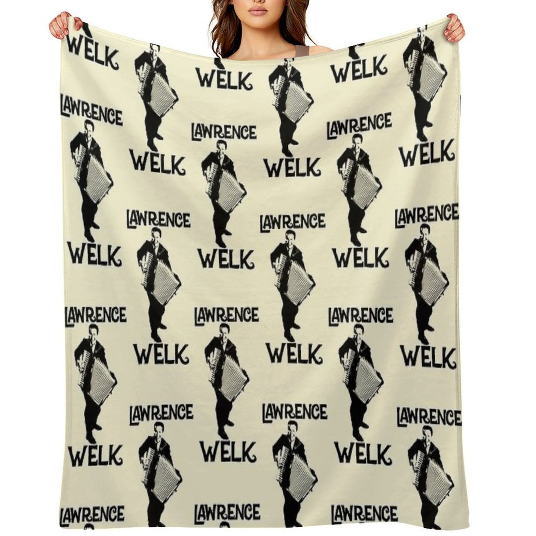 Lawrence Welk - Name - The Black Stencil Comfort Throw Blanket