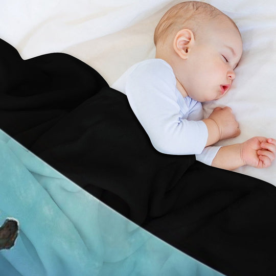 Sea Emperor Transparent Anti-pilling Throw Blanket