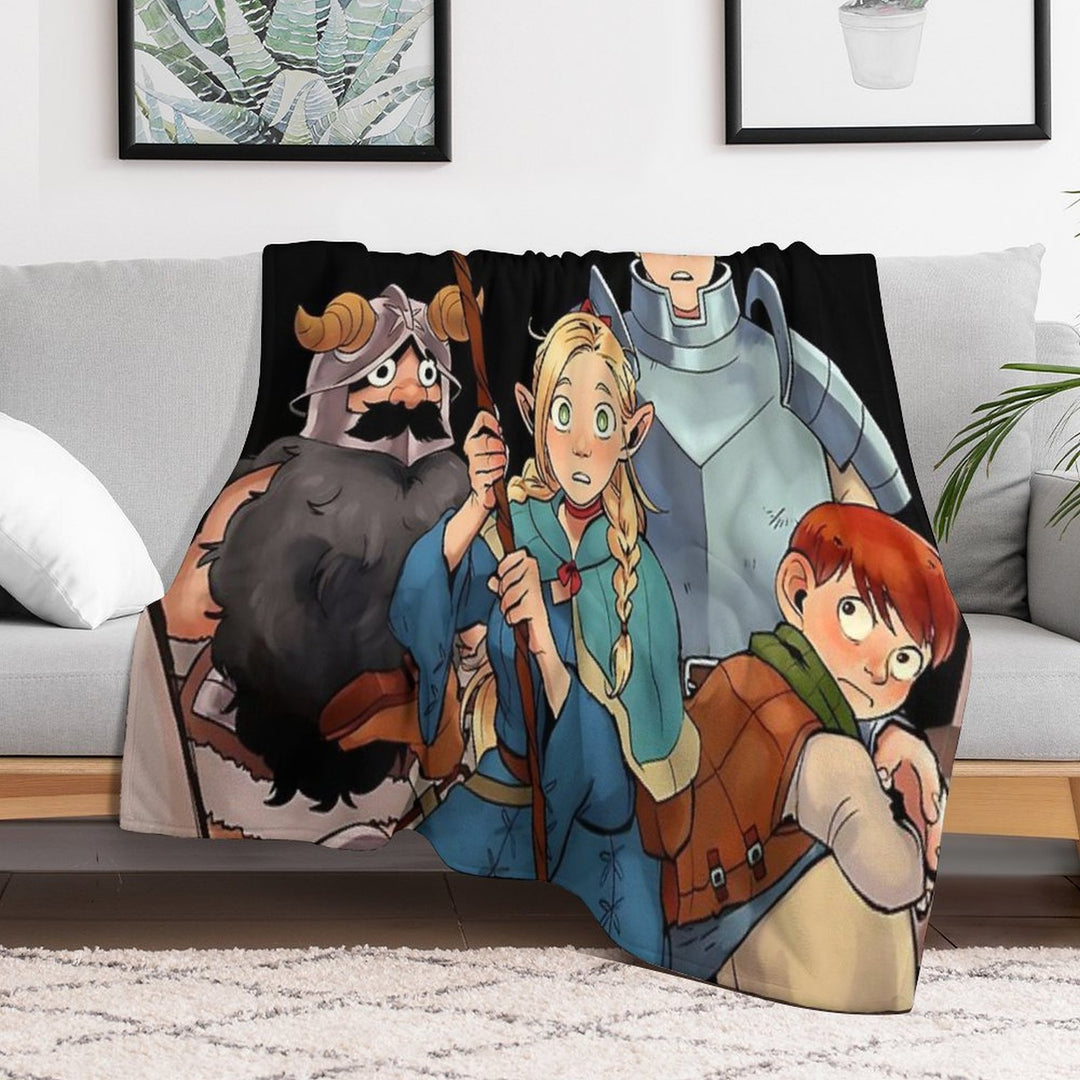Delicious in Dungeon - All in One Machine-washable Throw Blanket