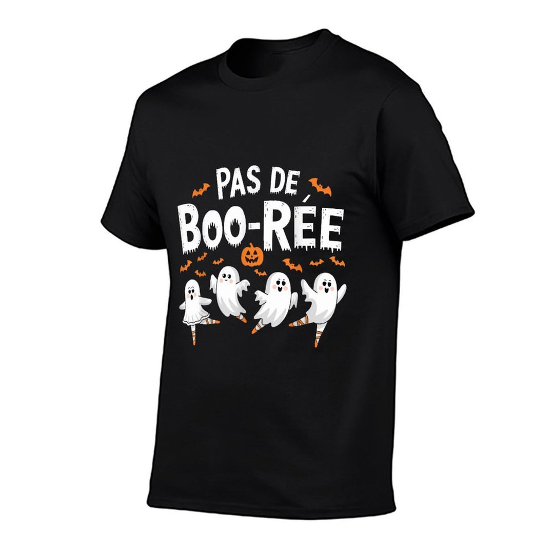 Pas De Boo-rée Ghost Ballet Dancer Funny Halloween Ballet  Trendy Pattern T-Shirt